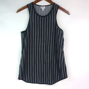 Peter Pilotto XS Black White Racer Back Tank Top